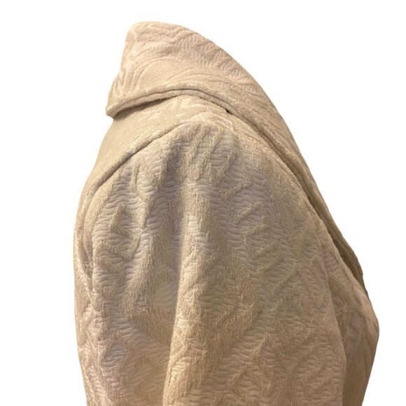 Billabong Off White Aztec Print Fringe Button Coat Jacket Size M - Picture 6 of 15